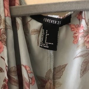 Blue and pink floral kimono